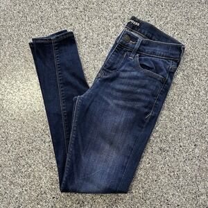 Express Jeans Womens 0 Short 26x27 Mid Rise Jeggings Dark Wash Stretch Denim